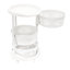 Support de rangement rotatif | Chariot de rangement à roulettes de cuisine à 3 niveaux avec roulettes verrouillables
