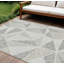Tapis intérieur / extérieur 10 pi x 14 pi taupe brun et beige