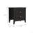 Nightstand , End Table, Side Table Two Shelves, Four Legs