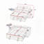 Canapé-lit chenille en tissu avec accoudoirs de rangement, port USB et table d'appoint-1128213553