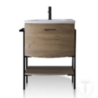 Ipina 75cm Single Bathroom Vanity Base Only in Brown