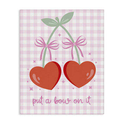 «Put A Bow On It Cherries», art mural sur toile par Ilis Avilés