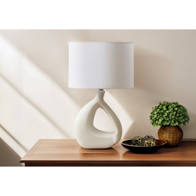 Lighting, 23 po, lampe de table, résine, abat-jour, contemporain, moderne