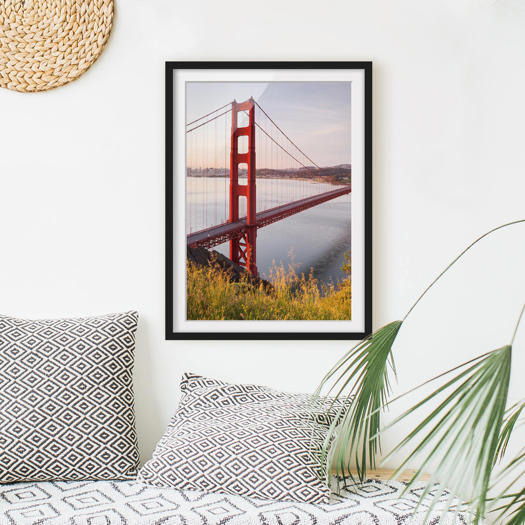 Gerahmtes Poster Golden Gate Bridge in San Francisco