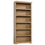 Bibliothèque de ferme, bibliothèque ouverte en bois avec tablettes réglables pour le bureau personnel, le salon et le bureau-375856311-375856319