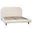 Lit plateforme tapissier Marlene, blanc cassé-72049363