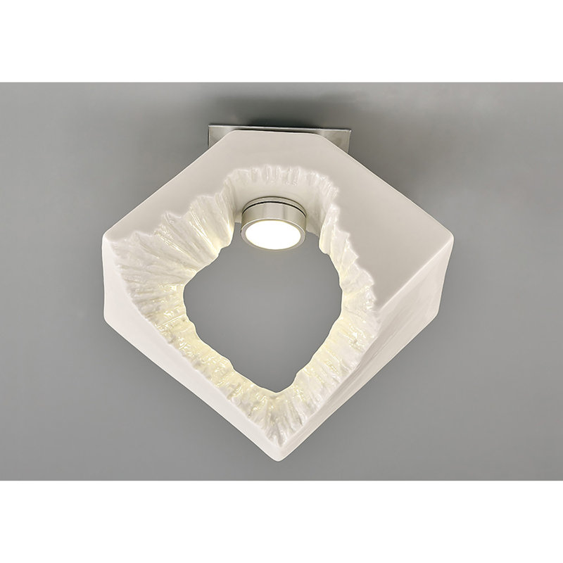 Salvio LED Flush Mount, White