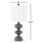Lampe de table en résine Danelea