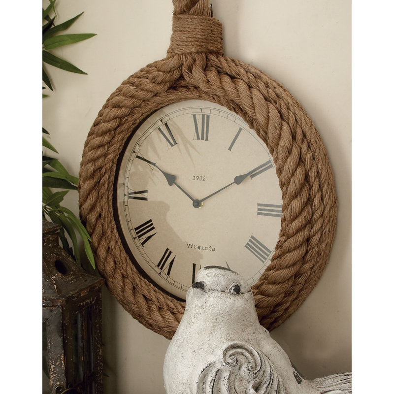Piara Jute Wall Clock, Small