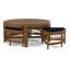 Raffles Rattan Cocktail Table with Benches-71441866-71441908