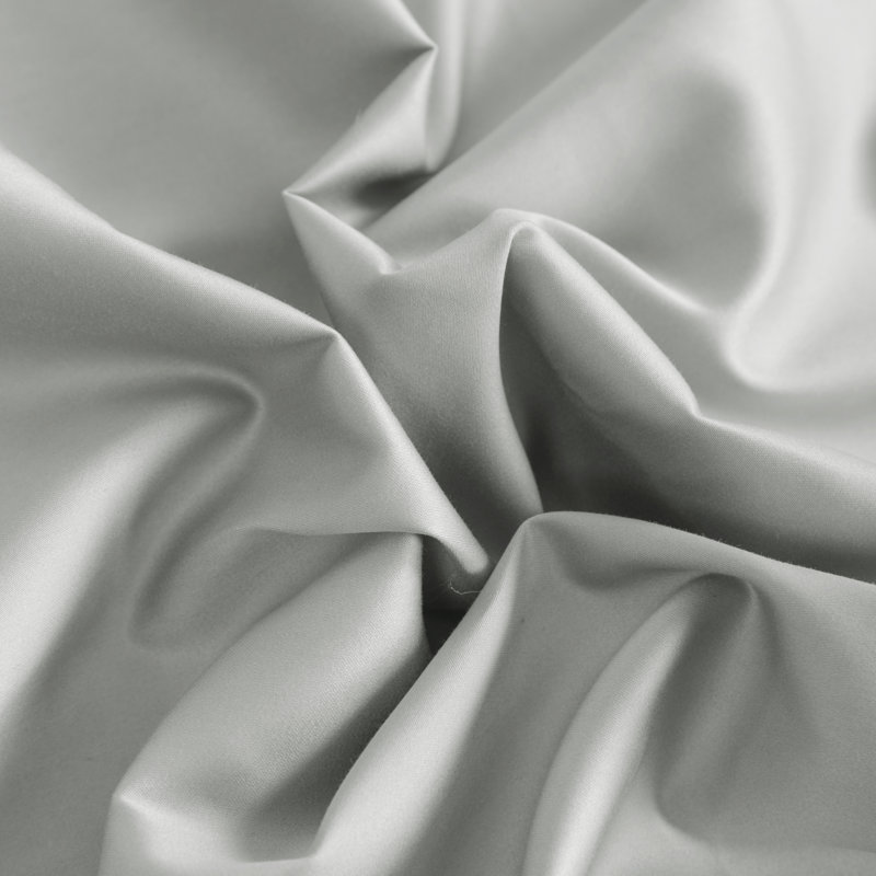 Cotton Sham Set, Light Gray, Queen