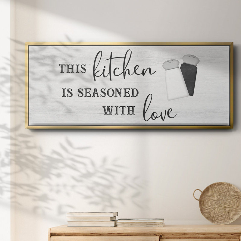 «Seasoned with Love», toile encadrée, H 20 po x l 50 po