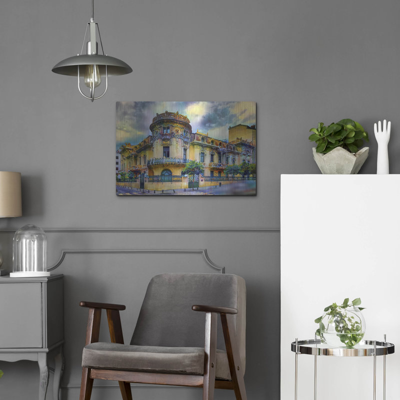 «Madrid Espagne Longoria Palace» par Pierre Gavidia, H 16 po x l 24 po