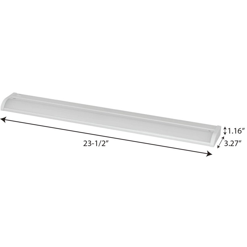 Réglette lumineuse pour dessous de meuble DEL, Blanc satiné