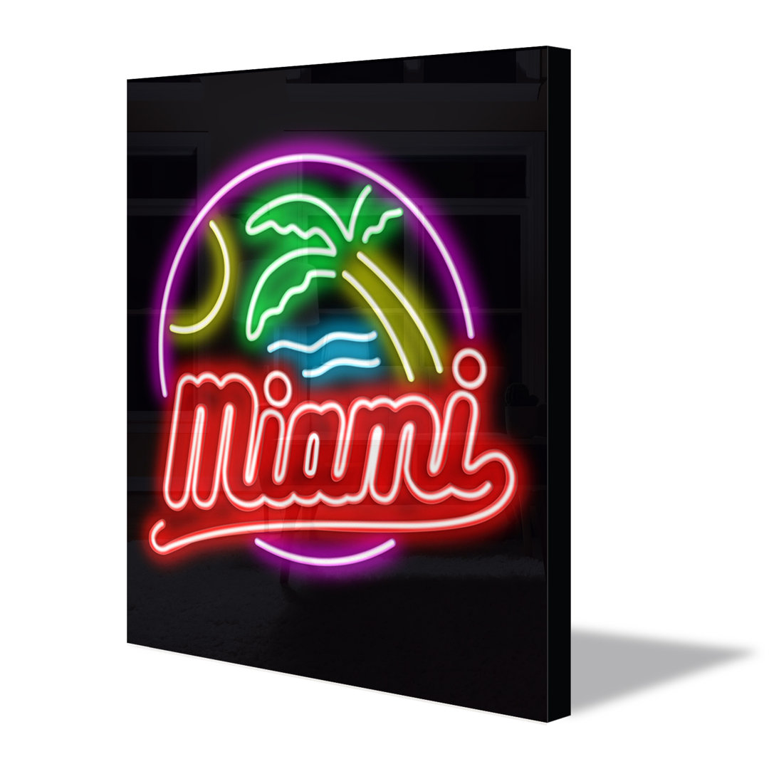 Neon Sign Miami Wall Décor