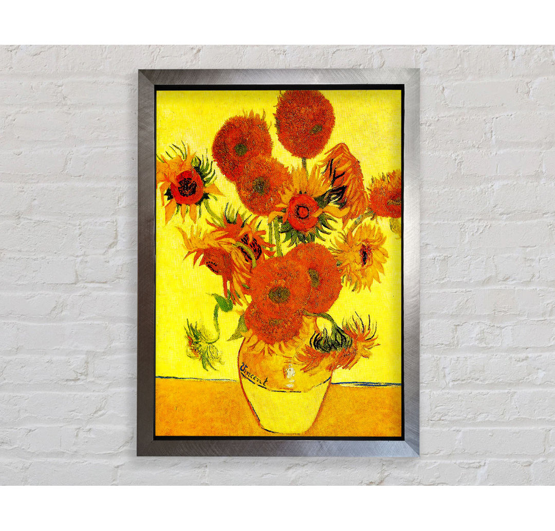 Sonnenblumen von Vincent Van Gogh - Einzelne Bilderrahmen Kunstdrucke