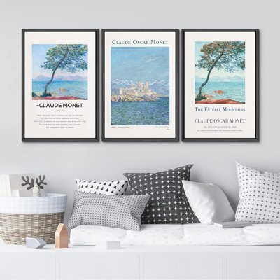 Classical Artwork " The Esterel Mountains " 3 - Pieces