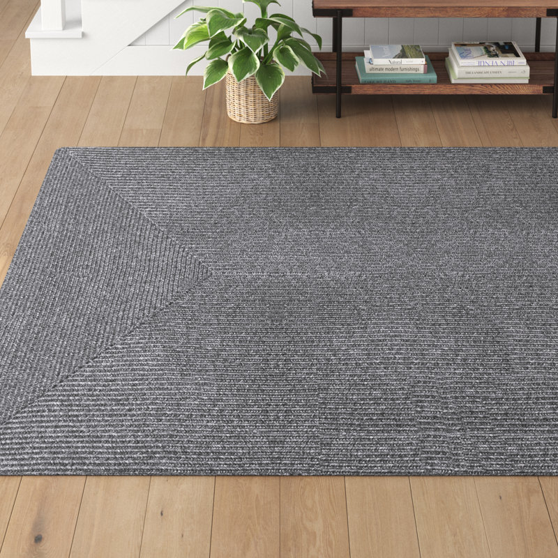 Tapis gris anthracite Kayley, Rectangle 8 pi 6 po x 11 pi 6 po