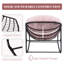 Chaise berçante surdimensionnée avec coussin-777503149