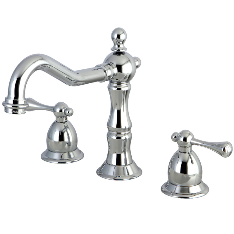 Robinet de salle de bain espacé Kingston, Chrome poli