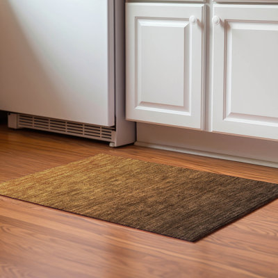Premium Machine Washable Prisco Chocolate Rug