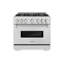 ZLINE 36" Classic Gas Range w/ 6 Burners & Convection Oven in DuraSnow Stainless Steel