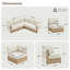 Canapé modulaire d'extérieur 5 pièces 5 pièces