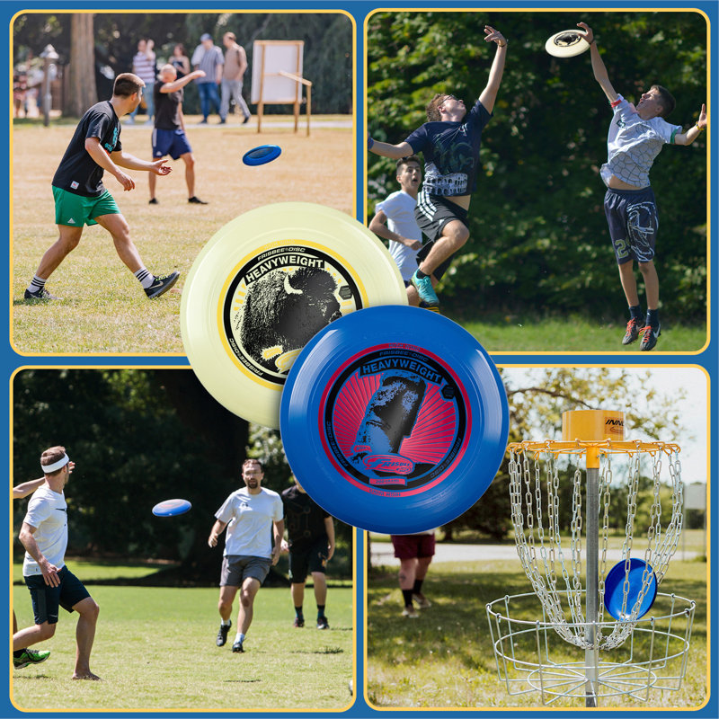 Wham-O Frisbee poids lourd 200 g, longue distance de 11 pouces et disque durable - paquet de 2