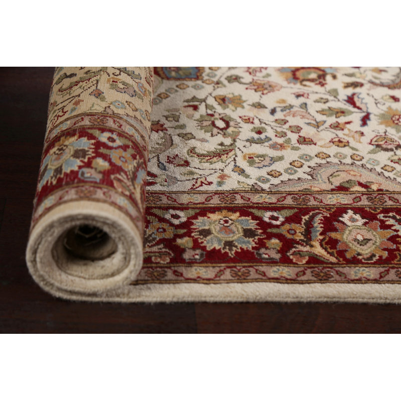 Tapis Tabriz en laine noué à la main 4 x 6