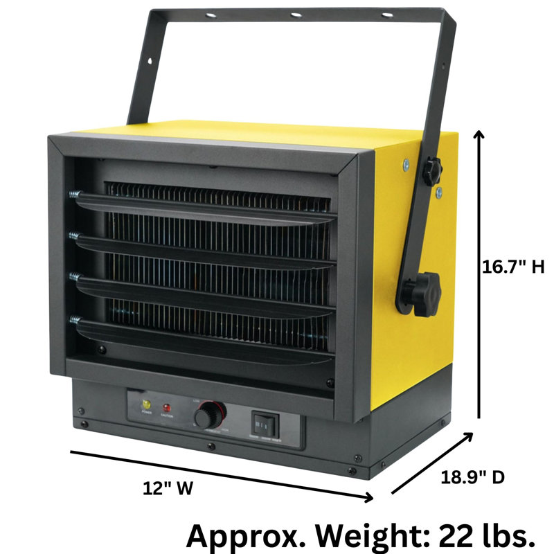 Chaufferette de garage électrique câblée Dura 240 V, 5 000 watts Dura - EWH5100