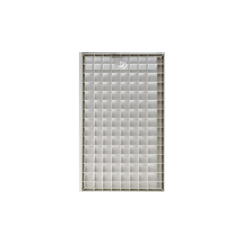 Base de douche à seuil simple l 48 po x P 36 po Xénon, Gauche