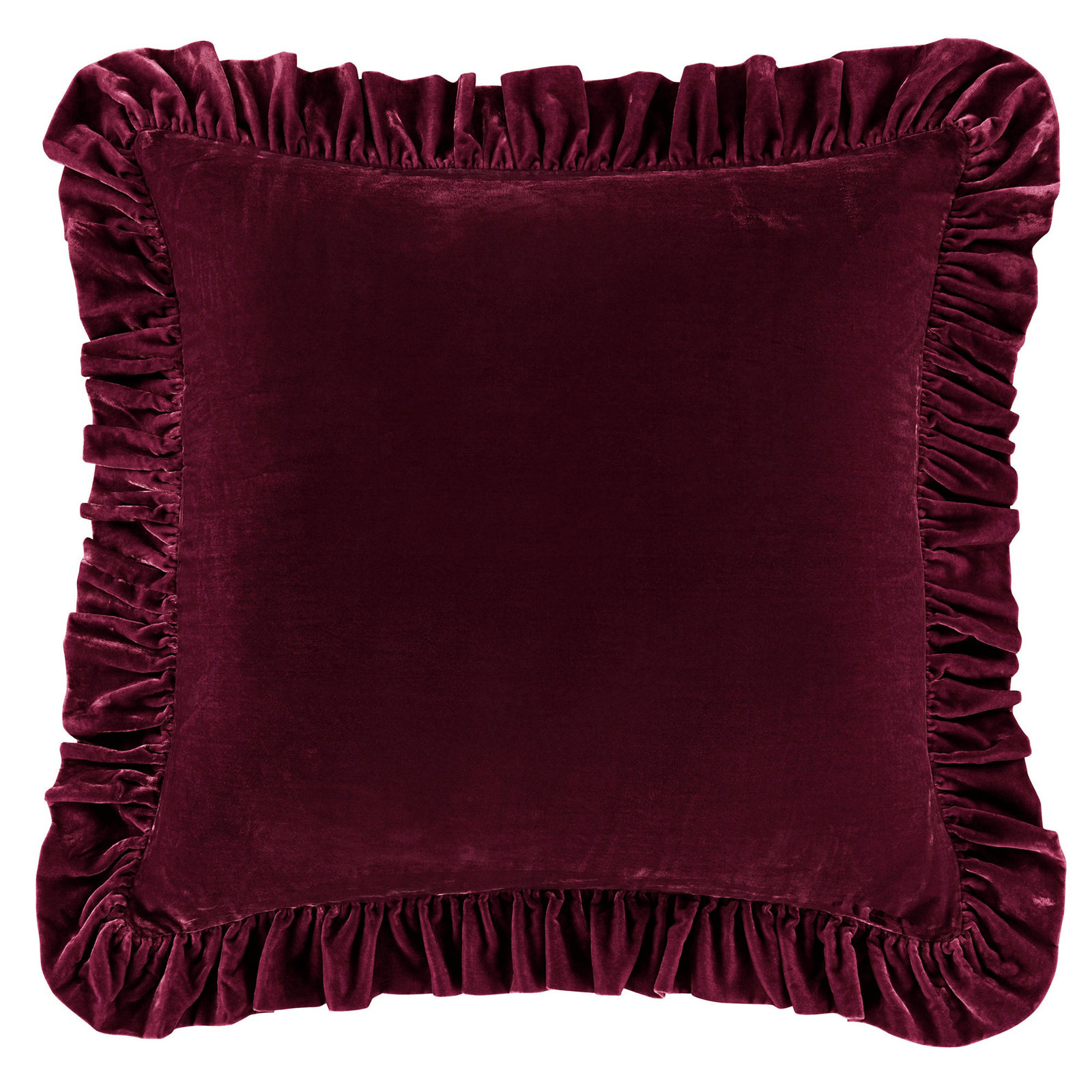 Stella Velvet Shams, Garnet Red
