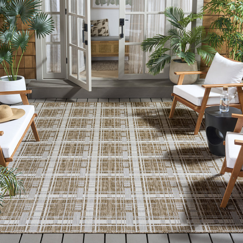 Emberton Performance Plaid Rug, Rectangle 8' x 10'