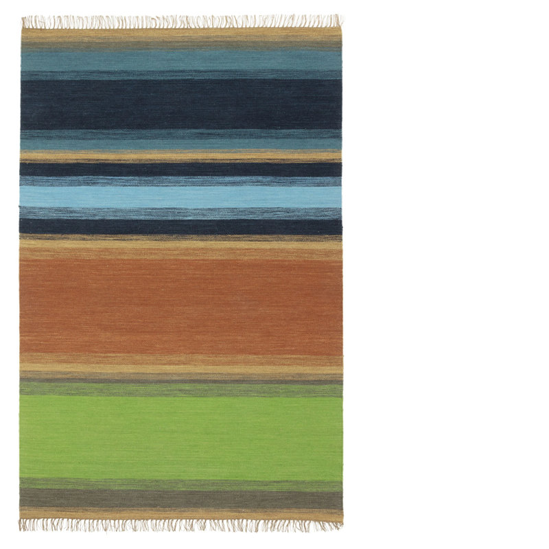 Mikome Indigo Rug, Rectangle 3'11" x 5'11"