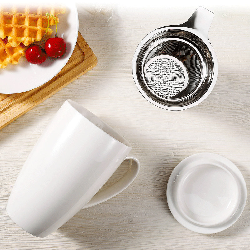 Tasse à thé en céramique Loughguile, Blanc