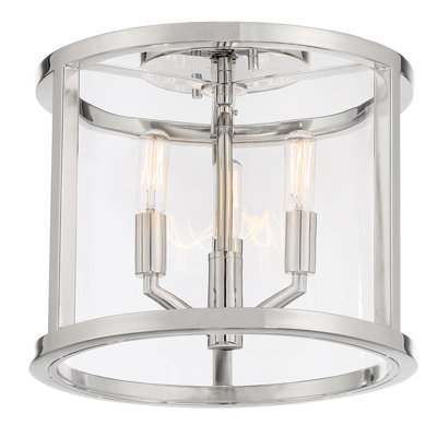3 - Light Semi Flush Mount