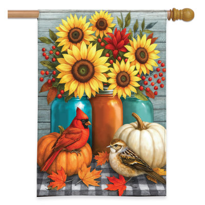 Autumn Still Life House Flag 28x40