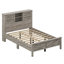 Ensemble de lit de ferme 3 pièces avec tête de lit double, porte de chevet et commode Jarrid-1937782780