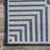 Arba Bordered Navy Blue Indoor/Outdoor Area Rug