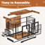 Grande table d'appoint pour chien avec deux tables de bout pivotantes et support pour téléviseur-1114049187