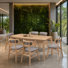 5-Piece Solid Wood Dining Set with Sculpted Chairs