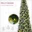 Arbre de Noël artificiel enneigé 9 pi avec branches réalistes, 460 lumières DEL, pommes de pin, baies rouges et 1298 pointes-1904453543