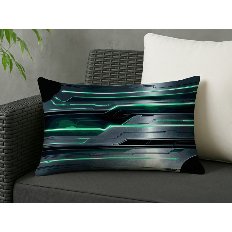 Intergalactic Drift Indoor And Outdoor Throw Pillow, Rectangle 14"H x 20"W