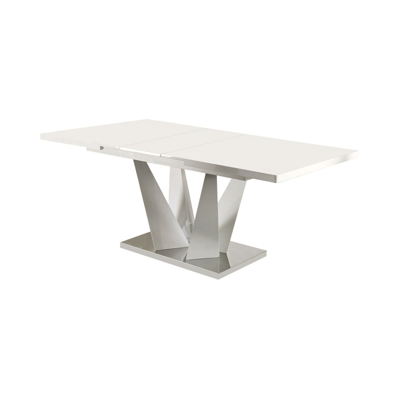 Soholi Extendable Metal Top Dining Table