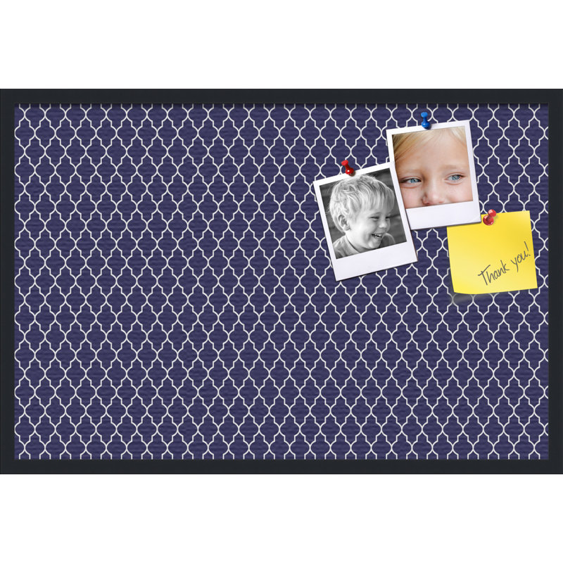 Babillard Pin Cork Pinpix, 24 po x 36 po, Bleu marine