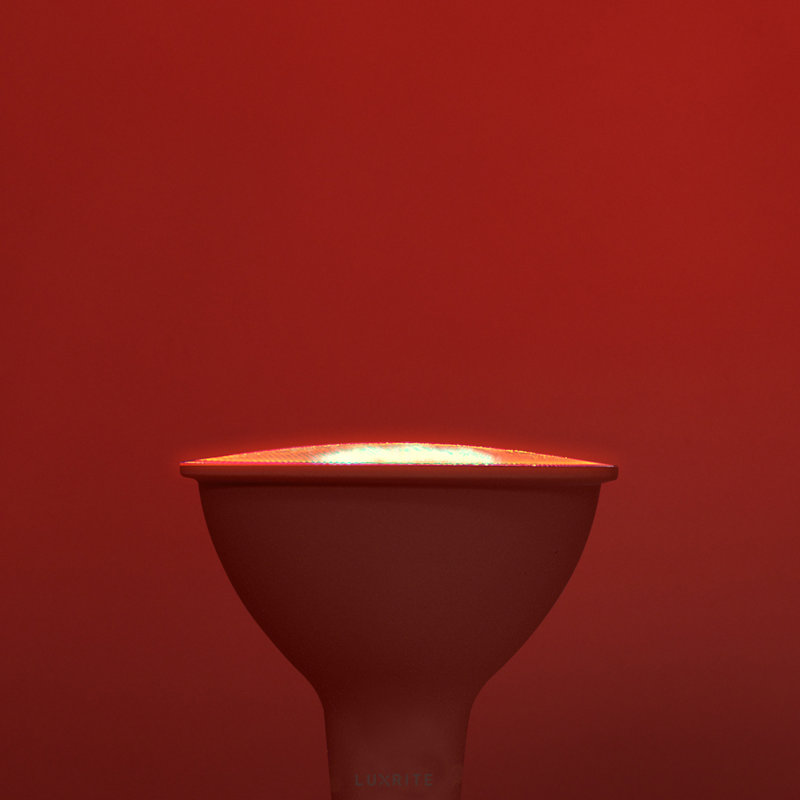 8 watts (45 watts équivalents), DEL PAR38, ampoule à DEL colorée, culot moyen E26 (standard), 4, Rouge