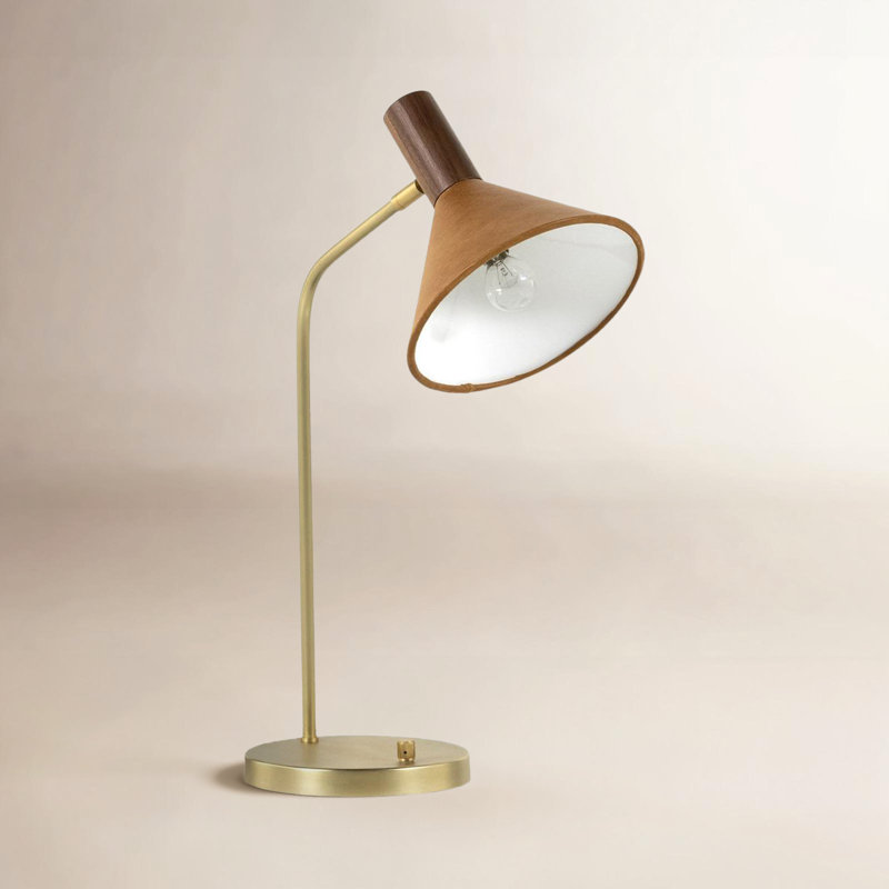 Sabine Naiesha Desk Lamp, Natural Walnut