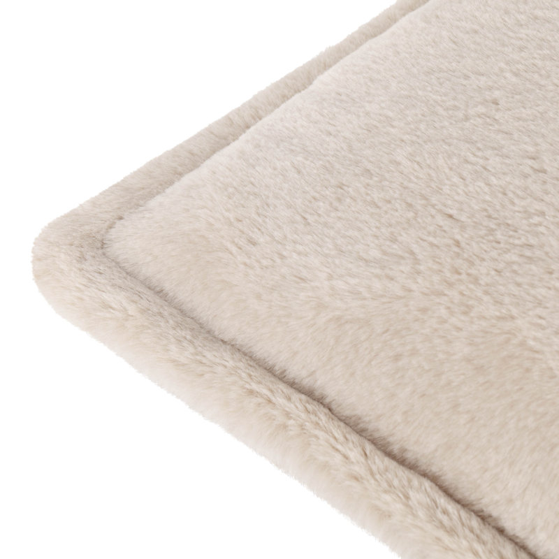 Kallu Cushion Cover Square Throw Cushion Cover, Cream, 55cm H x 55cm W