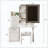 Lighted Mirror Vanity Desk 4 Drawers Storage Cushioned Stool