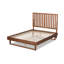 Lit plateforme en bois à finition brun noyer Johnita (grand)-820248850